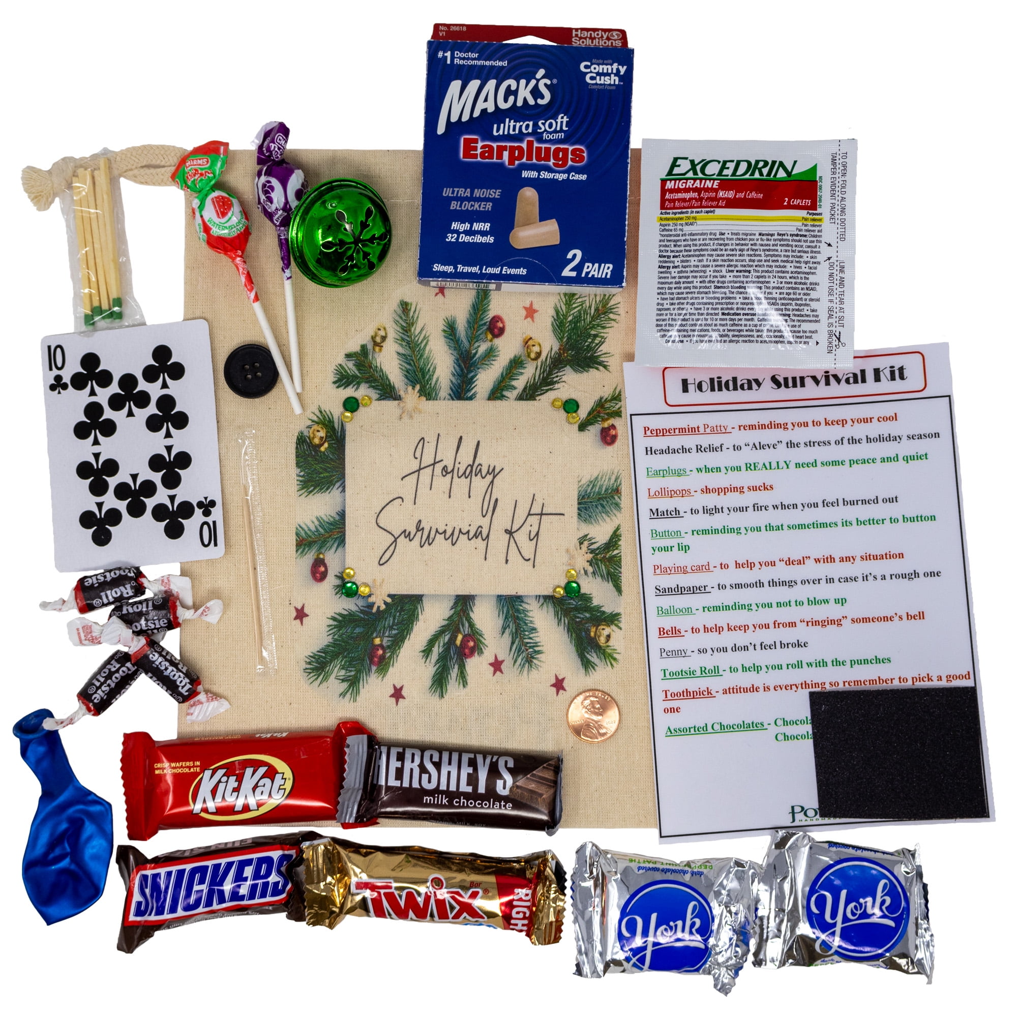 Walmart Christmas Holiday Survival Kit Gag Gift White Elephant