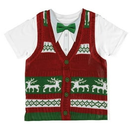 Christmas Holiday Sweater Vest All Over Youth T Shirt Multi YMD Walmart