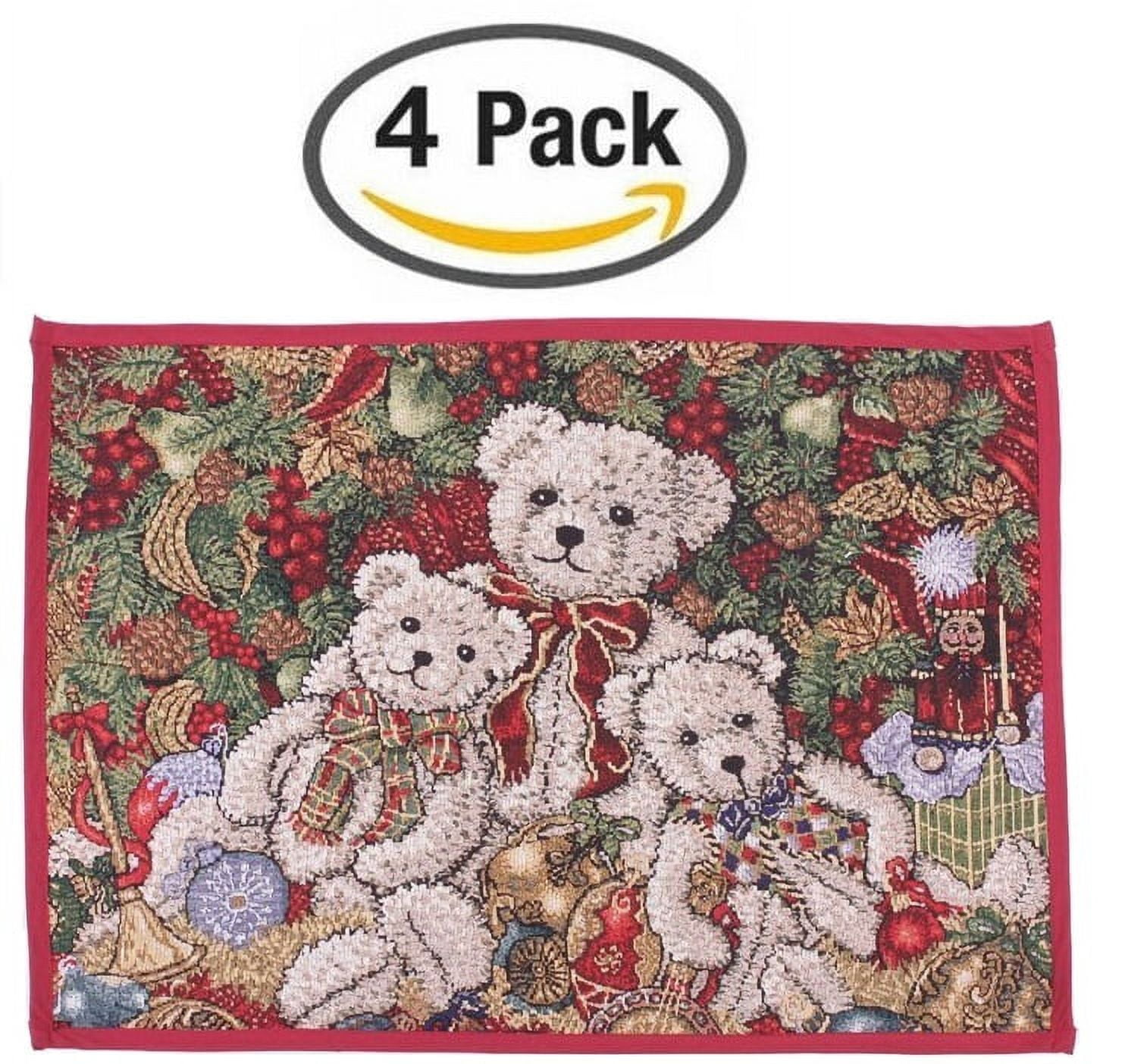 Christmas Holiday Tapestry Placemats Set of 4