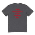 thumbnail image 1 of Christmas Holiday The Naughty Life Graphic Dark Heather Men's Cotton T-Shirt, 1 of 1