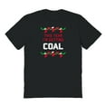 thumbnail image 1 of Christmas Holiday This Year Coal Graphic Black Men's Cotton T-Shirt, 1 of 1