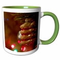 thumbnail image 1 of 3drose, Christmas Holiday Tree Ornaments-co05 Sav0006 - Savanah Stewart, 15oz Two-tone Green Mug, 1 of 6