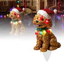 Christmas Holiday Yard Decoration Cute Puppy Wooden Card Outdoor Decoration Unique Fashionable Atmosphere for Your Yard