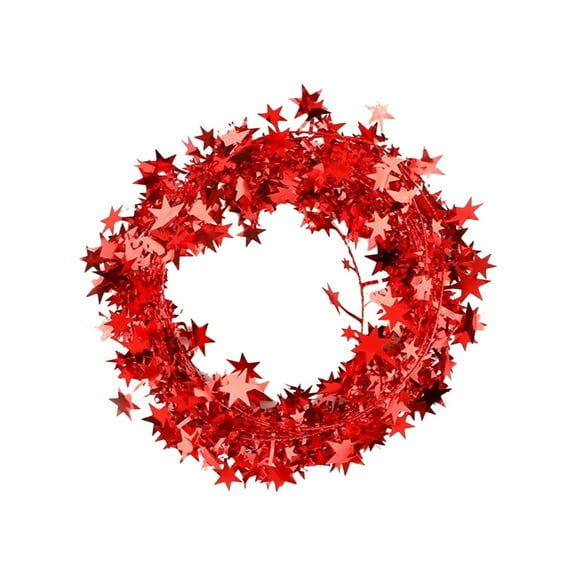 PRETXORVE Led Copper Wire Lights Star Copper Wire Lights Christmas Decorative Light Strings Diy Wreath Accessories Battery Models