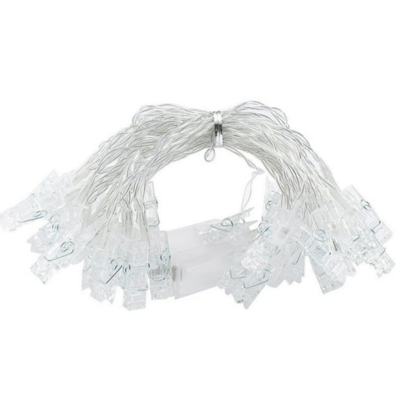 PRETXORVE Led Photo Clip Light String Ins Net Red Room Background Wall Decoration Light Pphoto Clip Color Light String Gift Warm