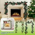thumbnail image 1 of Christmas Holly Garland with Berries Artificial Garland Indoor Outdoor Decoration Rustic Greenery Hanging for Holiday Decoration Mantel Table Christmas Party(6 Feet) B, 1 of 6