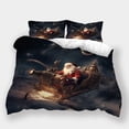 thumbnail image 1 of Christmas Home Bedclothes Children 3D Santa Claus Bedroom Decor Festival Highend Duvet Cover Comforter Cover, 1 of 5
