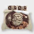 thumbnail image 1 of Christmas Home Bedclothes Santa Claus Quilt Cover Comforter Cover Set Teenager Festival Vintage Bedding Suit, 1 of 5