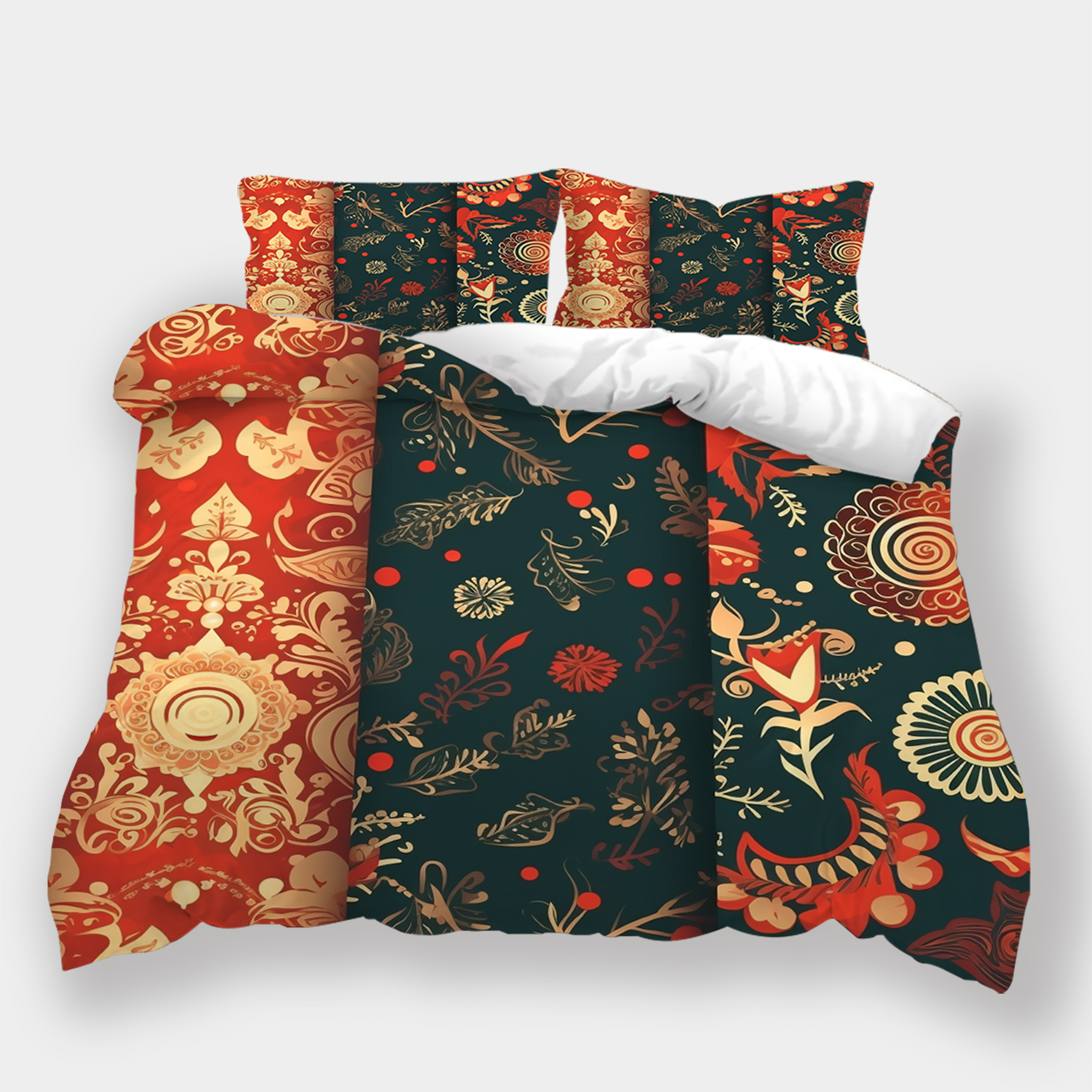 Christmas Home Bedding Sets Bedclothes Bedspreads Vintage Festival
