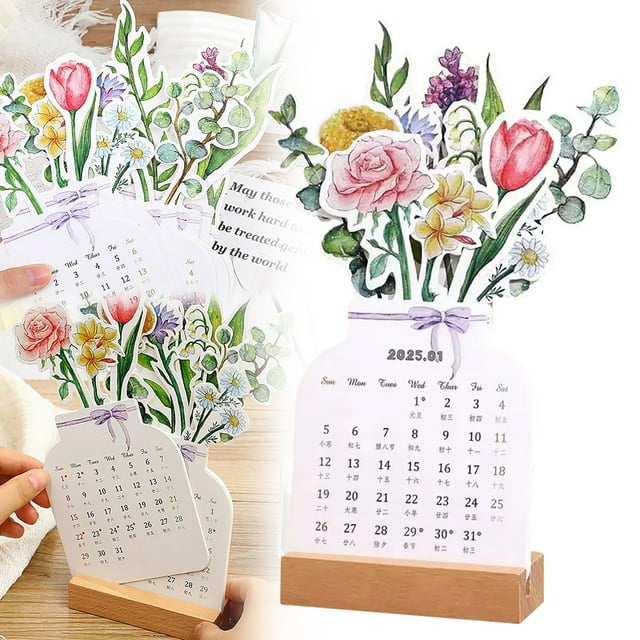 Christmas Home Calendar Deals! Bloomylog 2025 Bloomy Flower Calendar