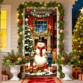 thumbnail image 1 of Christmas Home Decor Christmas Door Curtain 35 X 72 Inch Festive Design For Door Wall Party Christmas Decorations For Home Christmas Door Decor, 1 of 6