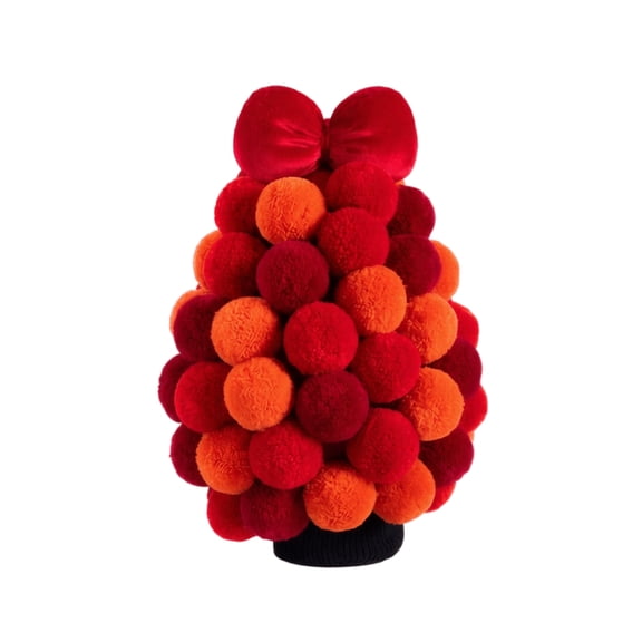 Christmas Home Decor, Christmas Table Decorations, Christmas Ornaments, Artificial Christmas Tree, 16X4X4 Inch 2026 New Pom-Pom Styled Small Festive Accent, Diy Assembly Christmas