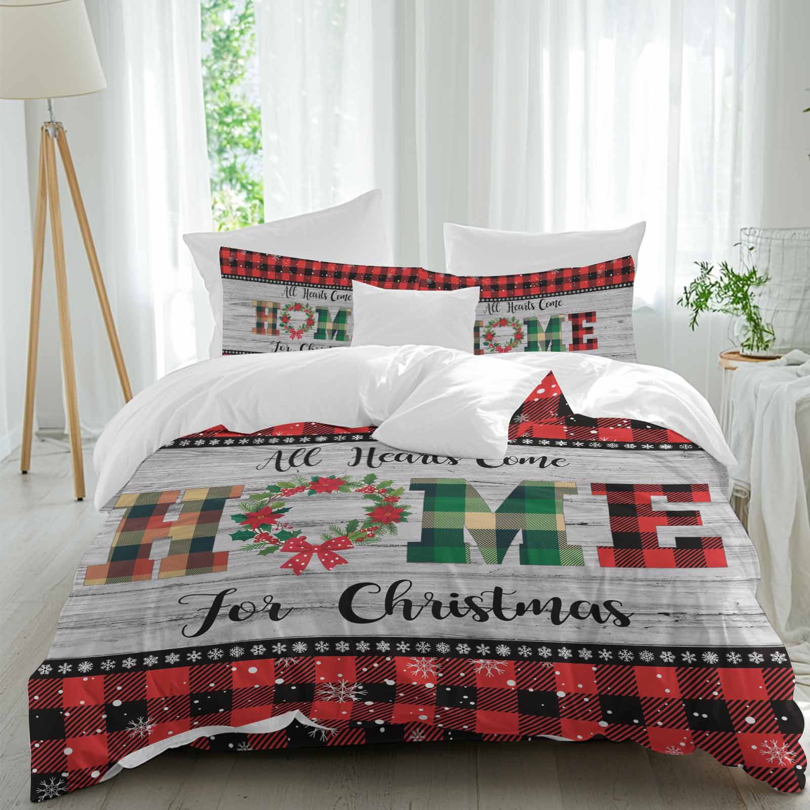 Christmas Plaid Duvet Cover