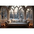 thumbnail image 1 of Christmas Home Room Photography Backdrop Vintage Arch Window Photocall Background Winter r Studio Photo Accessories, 1 of 8