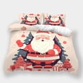 thumbnail image 1 of Christmas Home Textiles Kid Festival Bed Gift Cartoon Santa Claus Duvet Cover Comforter Cover Pillowcase, 1 of 5