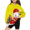 thumbnail image 1 of Christmas Hoodie for Kids Girls Christmas Hoodie Christmas Hoodie for Boys Christmas Children's Shirt Long Sleeved Printed Round Neck Long Top Suitable for Boys and Girls Aged Hooded Sweatshirt, 1 of 3