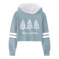 thumbnail image 1 of Christmas Hoodie for Children Christmas Patterns Long Sleeve Holiday Pullover Sweatshirt with Pocket Oversized Hoodies Winter Clothes 8-9 Years, 1 of 3