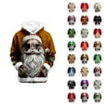 thumbnail image 1 of Christmas Hoodie for Women 2025 Long Sleeve Trim Xmas Holiday Graphic Hooded Sweatshirt with Pockets Pullover Top, 1 of 1
