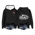 thumbnail image 1 of Christmas Hoodies For Teen Girls Long Sleeve Fleeced Sweatshirts Cute Fall Outfits 2024 Cozy Winter Pullover Fashion Casual Tops, 1 of 1