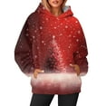 Christmas Hoodies for Teen Girls Christmas Tree Graphic Pullover Tops