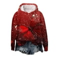 Christmas Hoodies for Teen Girls Christmas Tree Graphic Pullover Tops
