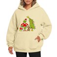 thumbnail image 1 of Christmas Hoodies for Women Funny Christmas Tree Pullover Hoodie Beige Medium, 1 of 4