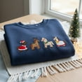 thumbnail image 1 of Christmas Horse Embroidered Sweatshirt, Horse Lover Gift, Farm Animal Crewneck, Xmas Winter Horse Shirt, Horse Rider Sweater, 1 of 4