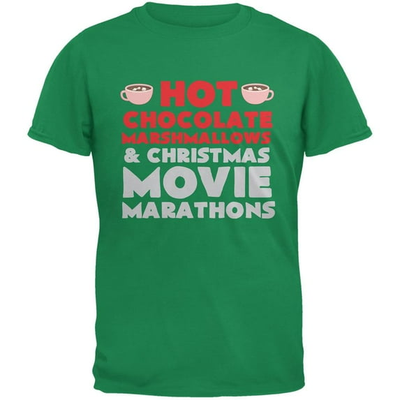 Christmas Hot Chocolate Irish Adult T-Shirt - Large