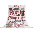 thumbnail image 1 of Christmas Hot Chocolate Throw Blanket for Couch, Soft Lightweight Flannel Fleece Blanket, Winter Cocoa Vintage Microfiber Plush All Season Decorative Blankets Gifts for Sofa Office Lap 30"x40", 1 of 9