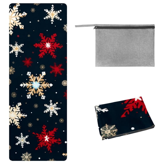 Christmas Hot Yoga Towel with Storage Bag, 72.8"x26.8", Suitable for Yoga, Pilates, Fitness, etc. - Yoga Blanket Towel - Amazon Bestseller