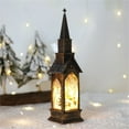 thumbnail image 1 of Christmas House Night Light | Holiday Decoration with Glowing Windows | Festive Candle-Style LED Lamp | Indoor Tabletop Decor for Mantel or Shelf, 1 of 4