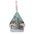 thumbnail image 1 of Christmas House Shaped Tin Box, Metal Cookie Candy Storage Container With Lid, 6 Christmas-Themed Designs, Hanging String For Tree Decoration, Multi-Purpose Gift Box For Holiday, 1 of 4