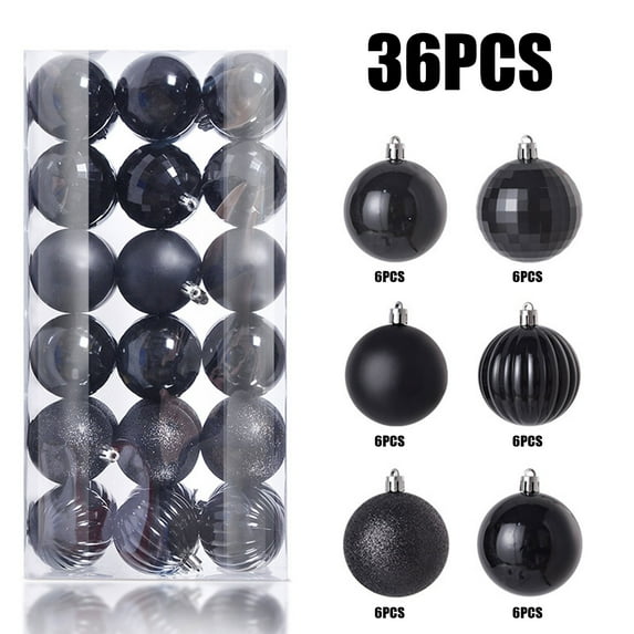 Christmas Huge Savings! Abcnature 36 PCS Christmas Balls 6cm/2.36in Christmas Tree Balls Ornaments Set Shatterproof Christmas Bulbs Xmas Tree Hanging Decorations for Holiday, Wedding Decor