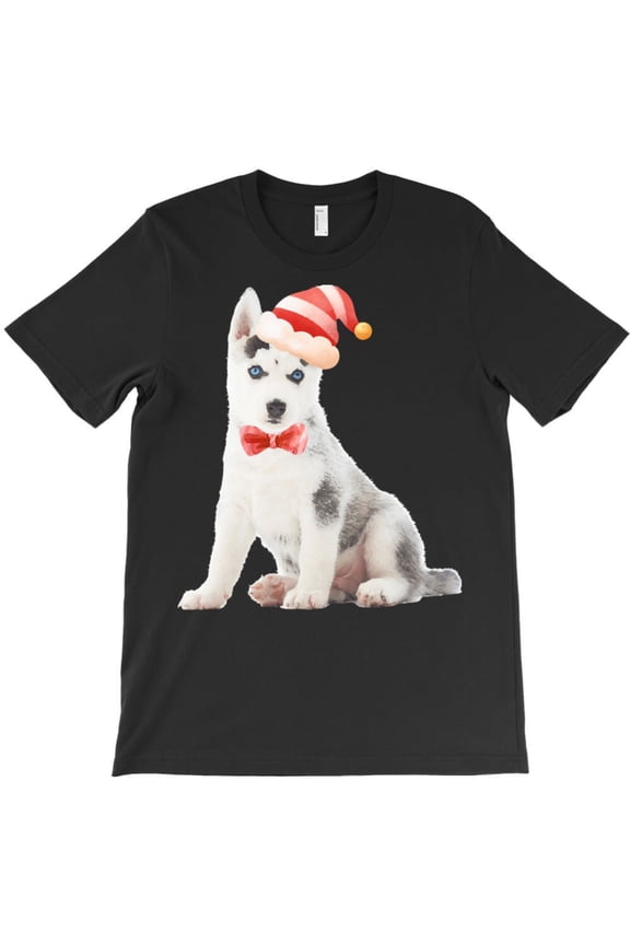 Christmas Husky Gift Funny Holiday Pet Lover Graphic T-Shirt G5546, Up to 5XL