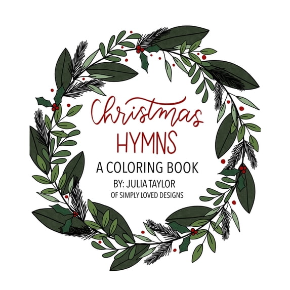 Christmas Hymns: A Coloring Book (Paperback)