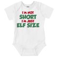 thumbnail image 1 of Christmas I'm Not Short Just Elf Size Romper Boys or Girls Infant Baby Brisco Brands 24M, 1 of 6