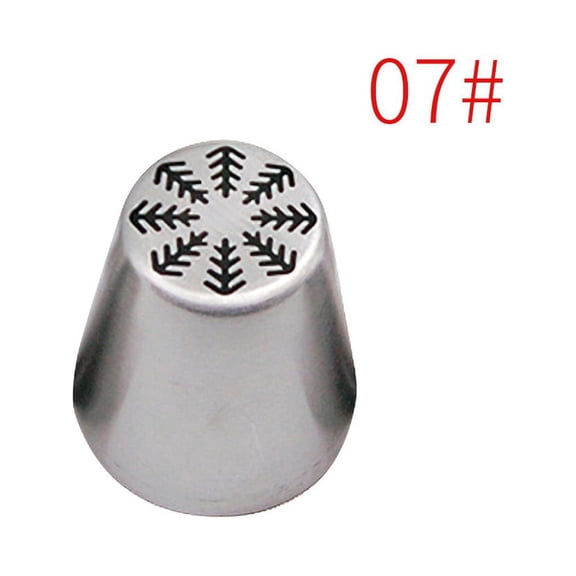 Christmas Icing Piping Tips, 304 Stainless Steel Cake Cookie Cupcake Decorating Nozzles for Holiday Baking, 1-Piece