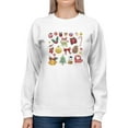 thumbnail image 1 of Christmas Icons Sweatshirt Women -Smartprints Designs, Female Small, 1 of 4
