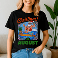 thumbnail image 1 of Christmas In August Summer Vacation Funny Santa, Retro Christmas Shirt, Xmas TShirt, Cute Santa Claus Holiday, Merry Christmas Gift, 1 of 5