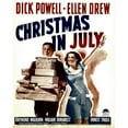 thumbnail image 1 of Christmas In July From Left: Dick Powell Ellen Drew On Window Card 1940 Movie Poster Masterprint, 1 of 2