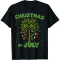 thumbnail image 1 of Christmas In July Palm Tree Hawaii Beach Summer Vacation Tee T-Shirt TShirt, 1 of 4