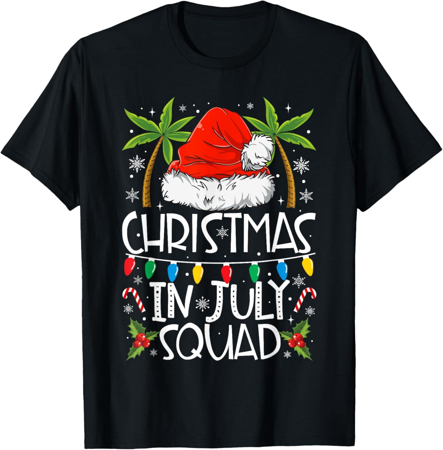 Christmas In July Squad Funny Summer Xmas Men Women Kids T-Shirt TShirt