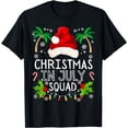 thumbnail image 1 of Christmas In July Squad Funny Summer Xmas Men Women T-Shirt, 1 of 4