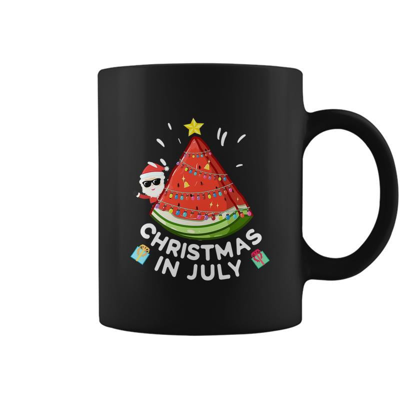 Christmas In July Watermelon Santa Summer Tree Graphic Desig - Walmart.com