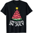 thumbnail image 1 of Christmas In July Watermelon Xmas Tree Summer Men Women Kids T-Shirt, 1 of 4