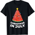thumbnail image 1 of Christmas In July Watermelon Xmas Tree Summer Men Women T-Shirt, 1 of 4