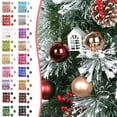 thumbnail image 1 of Christmas Indoor Decoration Christmas Tree Decorations Christmas Balls Hanging Decorations, Christmas Plastic Balls Electroplating Decoration Set 24pc 3cm Up to 25% Off,Purple, 1 of 8