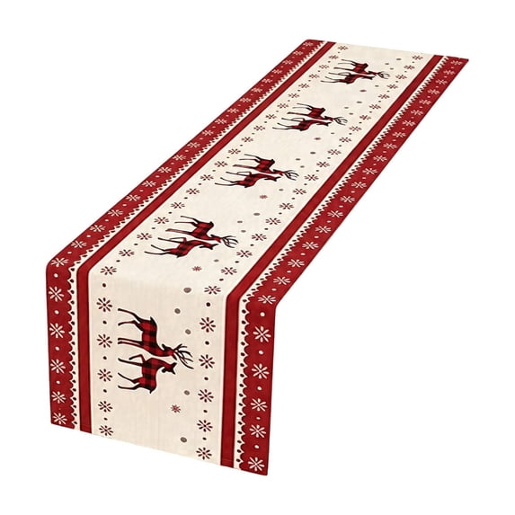 Christmas Indoor Decorations 2026 Christmas Table Runner Long Strip ...