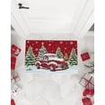 Christmas Indoor Doormat Front Door Mat Red Snowman Snowflake Xmas Tree