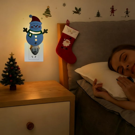 Christmas Indoor Outdoor Decorations Lights Christmas Night Light Night Lights Plug Into Wall Christmas Gifts Cute Night Light for Kids Plug In Nightlight Rotatable for Party